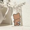 Funny Bunny Bear Couple Phone Case for IPhone 13 14 15 12 11 Pro Max Mini X XR XS MAX 7 8Plus SE2 Cute Animal Clear Paired Cover