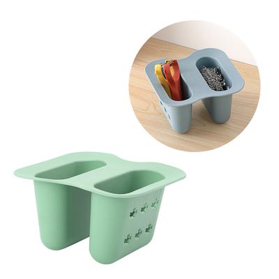 Drain Basket Sink Drain Blue Kitchen Faucet Dishwasher Rags Sponge Storage Hanging Basket Sink Storage Rack
