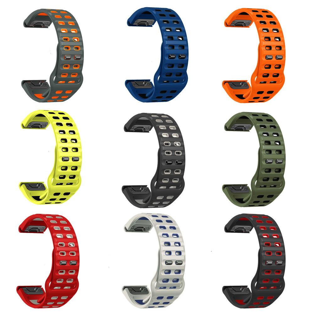 22 26mm Silicone Strap For Garmin Fenix 8 47mm 51mm/Fenix 6 6X 7 7X Pro 5 5X Plus/965 955/Epix QuickFit Smartwatch Band Bracelet