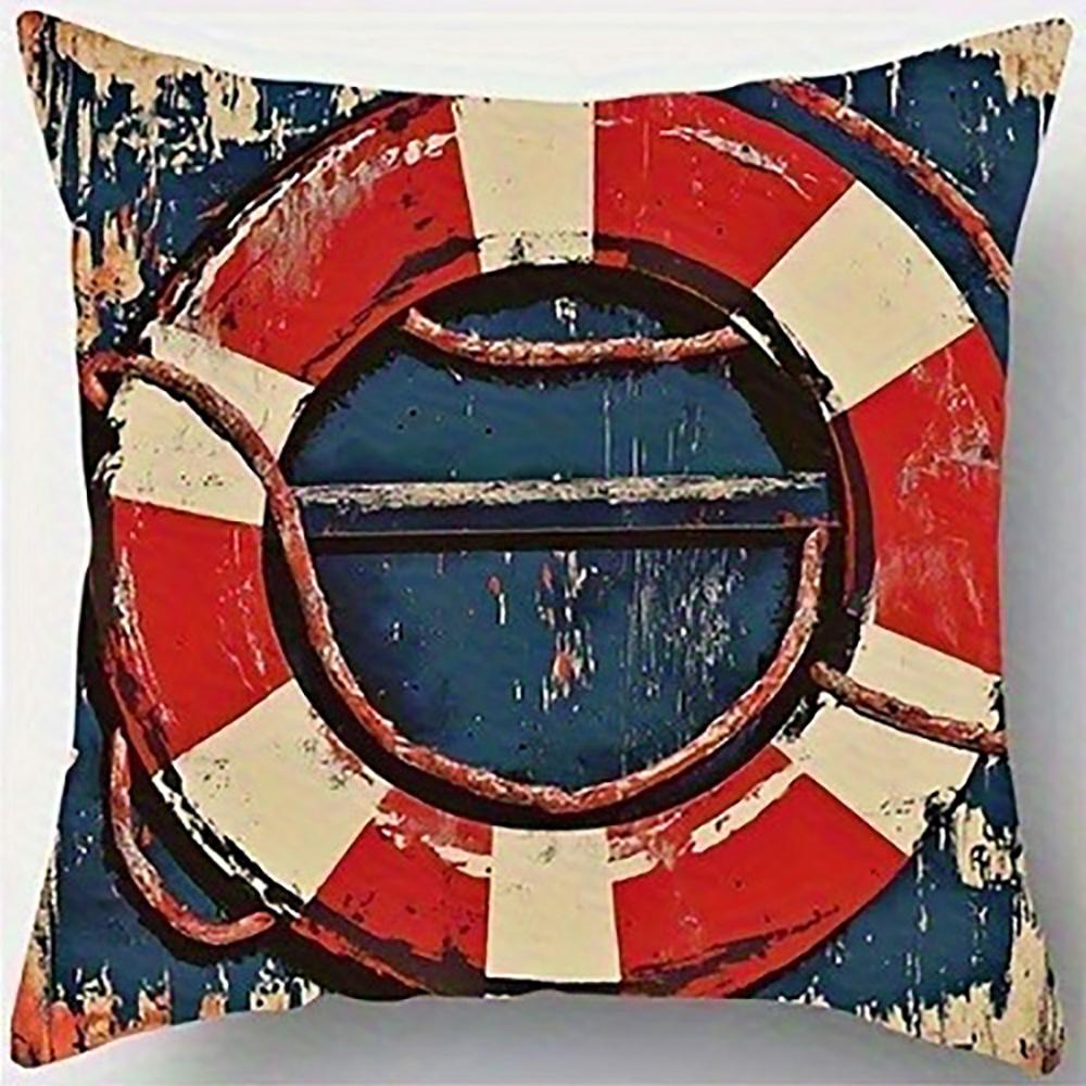 Lighthouse Patterned PillowcaseSuitable for Sofa Car Bedroom Decorative Cushion Cover Pillow Cover