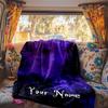 Purple Starry Sky Blanket Personalized Name Soft Comfortable Stylish Blanket Car Blanket Perfect For Travel Camping Outdoor Home Suitable For All