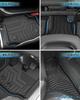 Cartist 3D Floor Mats for Toyota Hiace 200 Series Compatible with and 8th Generation 2004 and TPE Material Custom Easy Protective Car 4PSC Set for