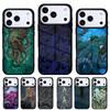 Marine Life Ocean Octopus Print Phone Case for iPhone 17 16 15 14 13 Pro Max Back Cover for 12 11 Pro Coque