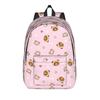 Pink Rilakkumas  Cartoon Backpack for Men Women Teenage Student Work Daypack  Laptop Canvas Bags Durable