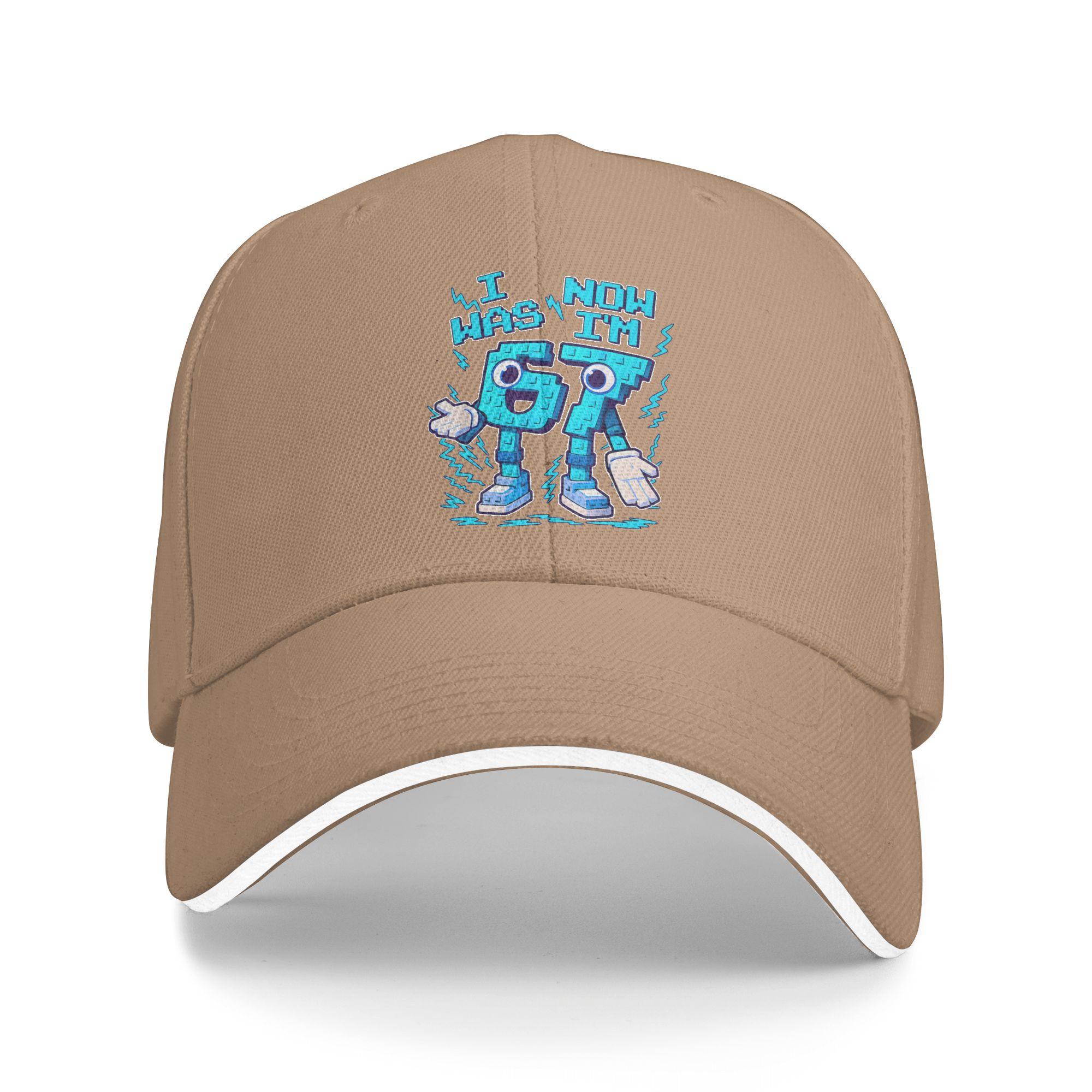 

I was 6 Now I m 7 Six Seven 7 Years Old Birthday Brainrot Sun Baseball Cap Spring Casual Hip Hop Hats Men Hunting Snapback Cap As Picture хаки