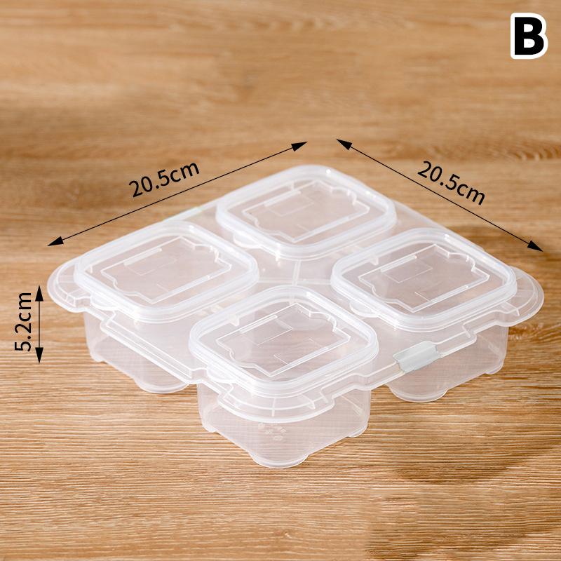 

Мини маленький органайзер для закусок с 1/4/6 секциями, контейнер для еды, портативный контейнер для кетчупа, салата, приправ, кухонный контейнер для хранения приправ