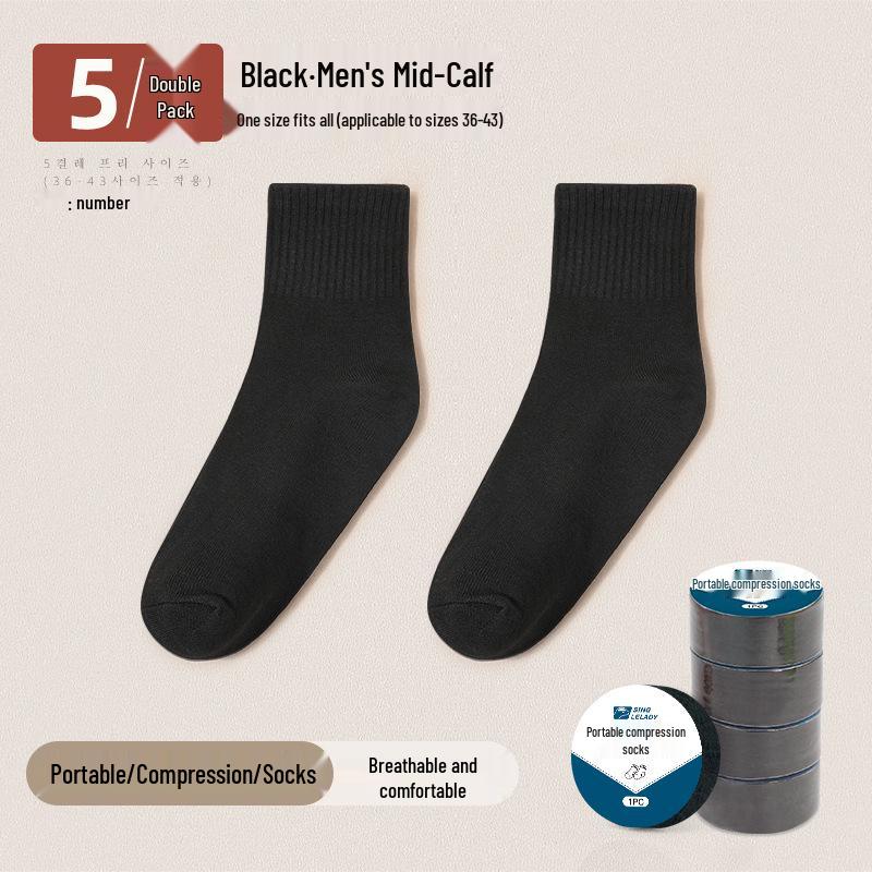 Unisex Disposable Travel Compression Socks - Sweat-Absorbing, Thin, and Portable, Ideal for Outdoor Activities and Business Trips.