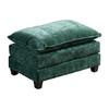 Repose-pieds de canapé Cloud uniquement, Canapé modulaire moderne, Coussin d'assise rembourré confortable à double couche, Tissu chenille respirant, Vert,DE501DGN