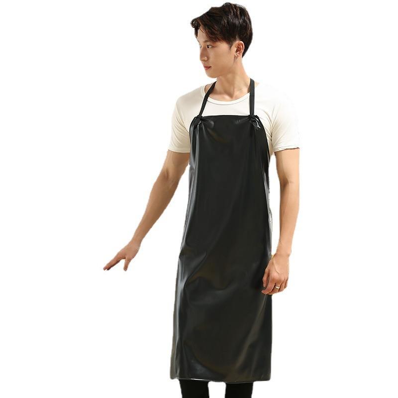 Industrielle Küchenschürze Wasserdicht PVC Säure- und Alkalibeständig Ölbeständig Schürze für Meeresfrüchte-Restaurant