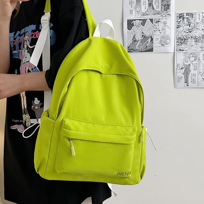 Colored Candy Simple Student Lightweight Backpack For School And Daily Use