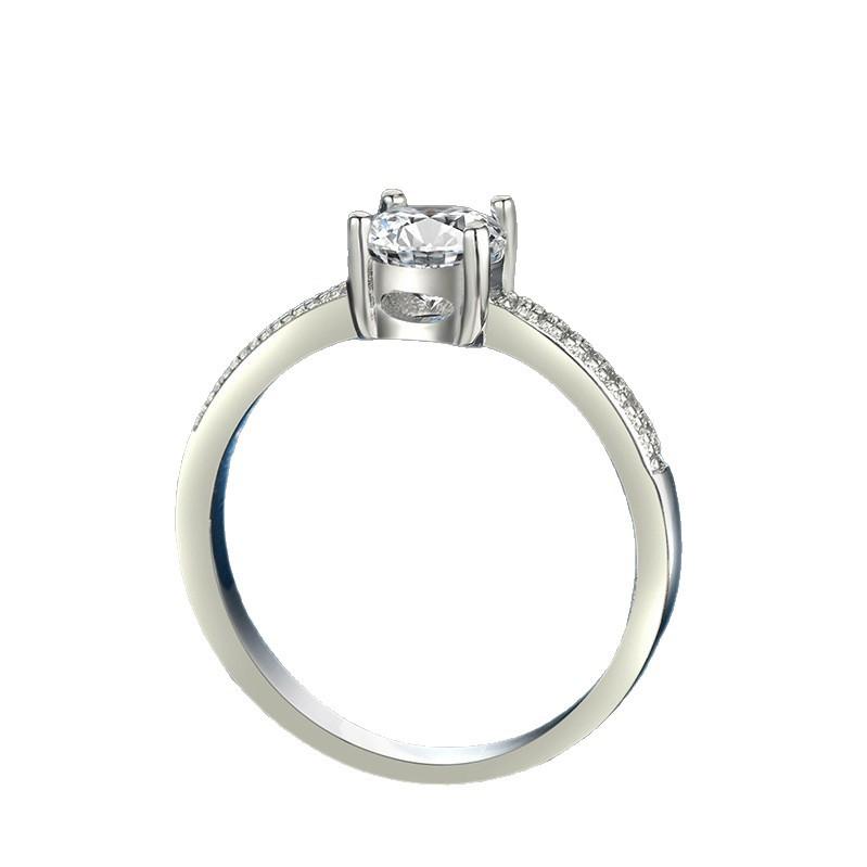 Hand Jewelry 4-Claw Zircon Ring For Women, Birthday Gifts For Twisting Eggs, Wedding Rings, Parties