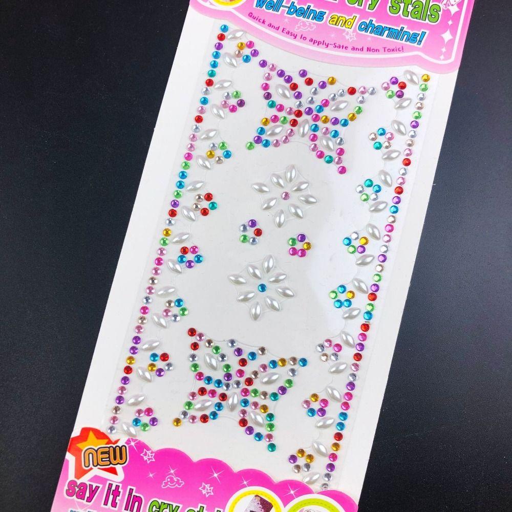 DIY Mobile Phone 3D Gem Stickers Scrapbooking Crystal Rhinestone Sticker  Children Toy
