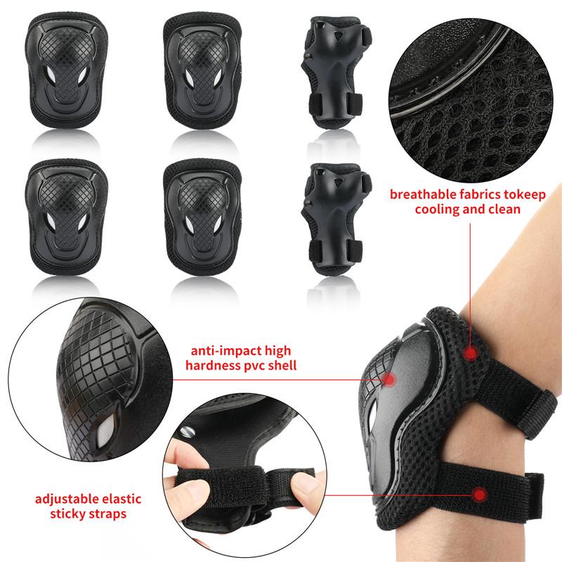 Kids & Adults Bike & Roller Skating Helmet & Skateboard Sports ABS Protection Gear Set with Impact Resistant Pads