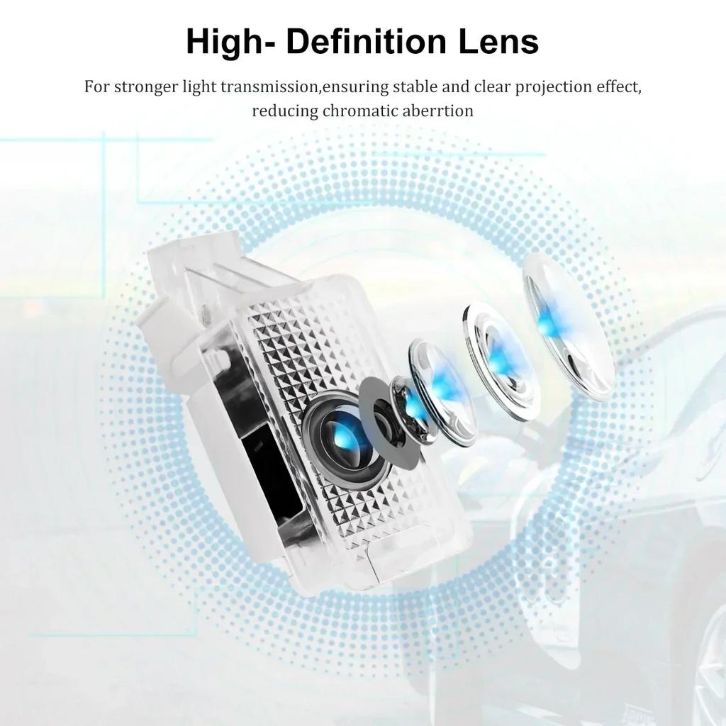 LED Car Door Ghost Shadow Logo Projector Light for Honda Civic 2006 2007 2008 2009 2010 2011 Hybrid 2006-2019 Led Projector Lamp