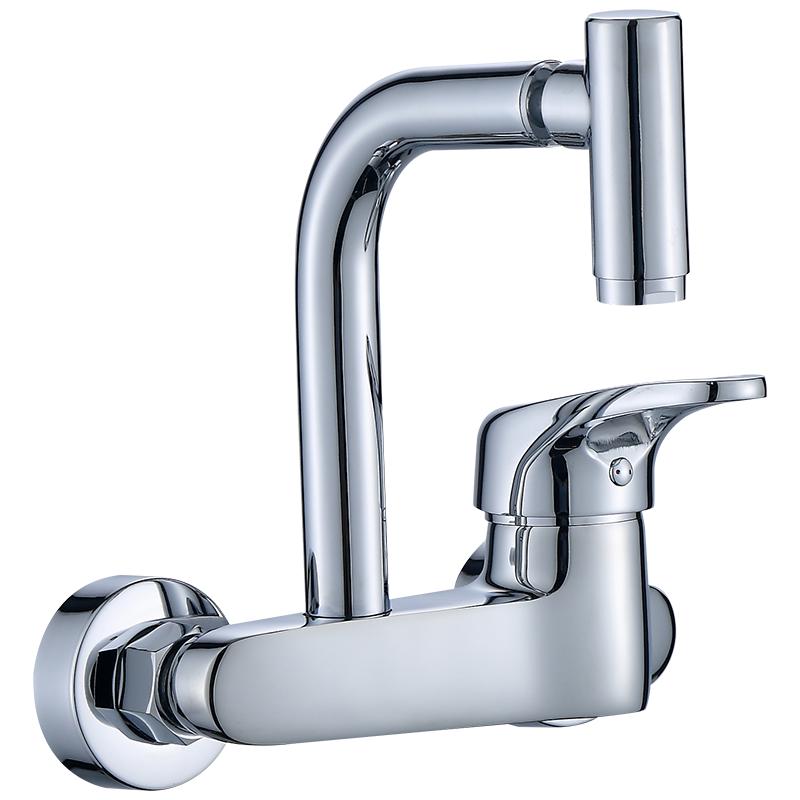 CVBAB Wall-Mounted Brass Kitchen Faucet