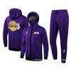 Maglia da allenamento da basket a maniche lunghe con cappuccio squadra NBA uomo Lakers Cavaliers Celtics Jazz Bulls Spurs Warriors