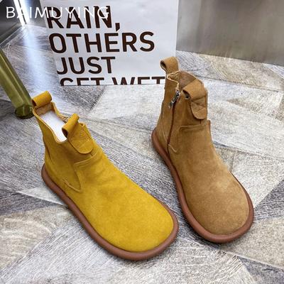 Wohnungen Schnee Stiefeletten Frauen Wildleder Casual Sneakers Schuhe Frau 2024 Trend Winter Neue Marke Wandern Gemütliche Motorrad Botas Mujer