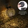 Tomshine Outdoor Solar Lantern Light Hollowed-out Design Decorative Metal Hanging LED Lights