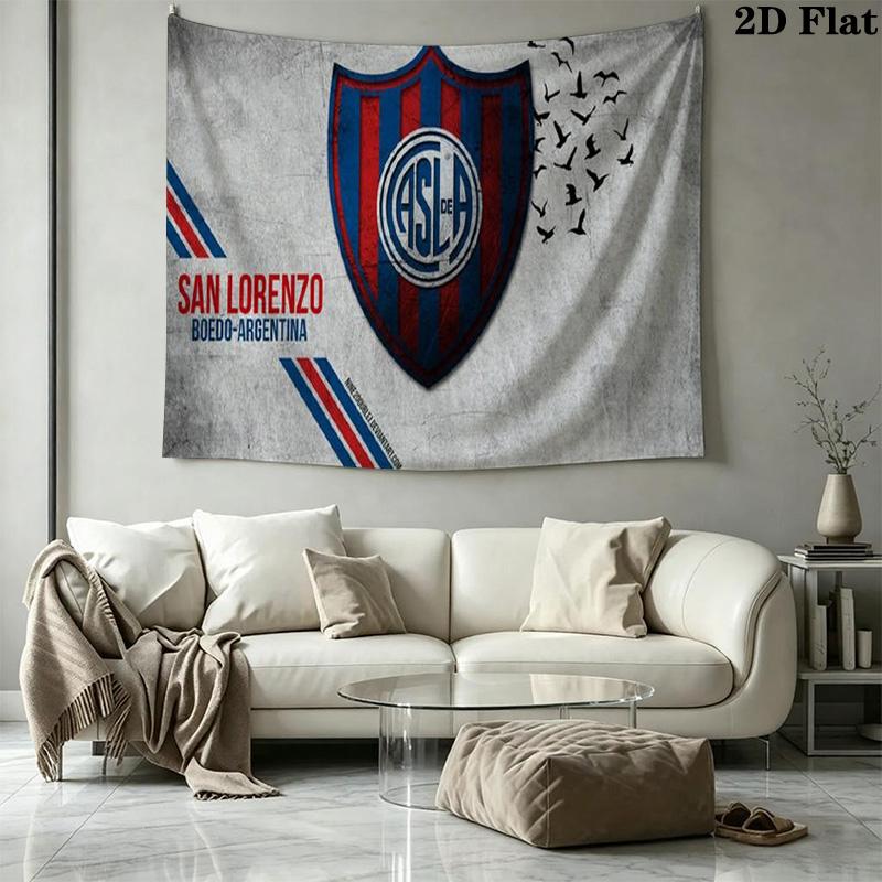 San Lorenzo Art Wall Tapestry Aesthetic Wall Hanging Printed Fabric Blanket Decorative Tapestries for Bedroom Living Room Home Decor