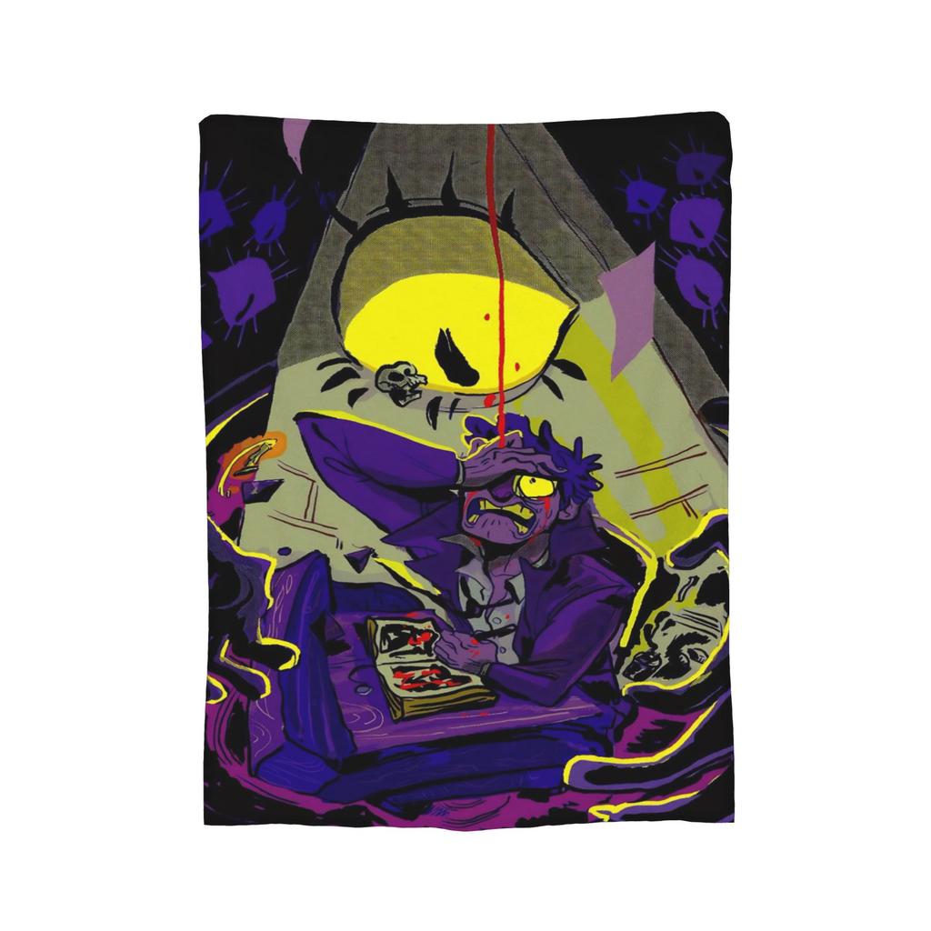 Gravitys Falls Bill Cipher Blanket Flannel  Super Warm Throw Blankets for Bedding Couch Bedroom Quilt