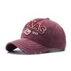 Washed Old Baseball Caps for Men and Women, Spring and Autumn Soft Top Breathable Retro Embroidered Letter Cap