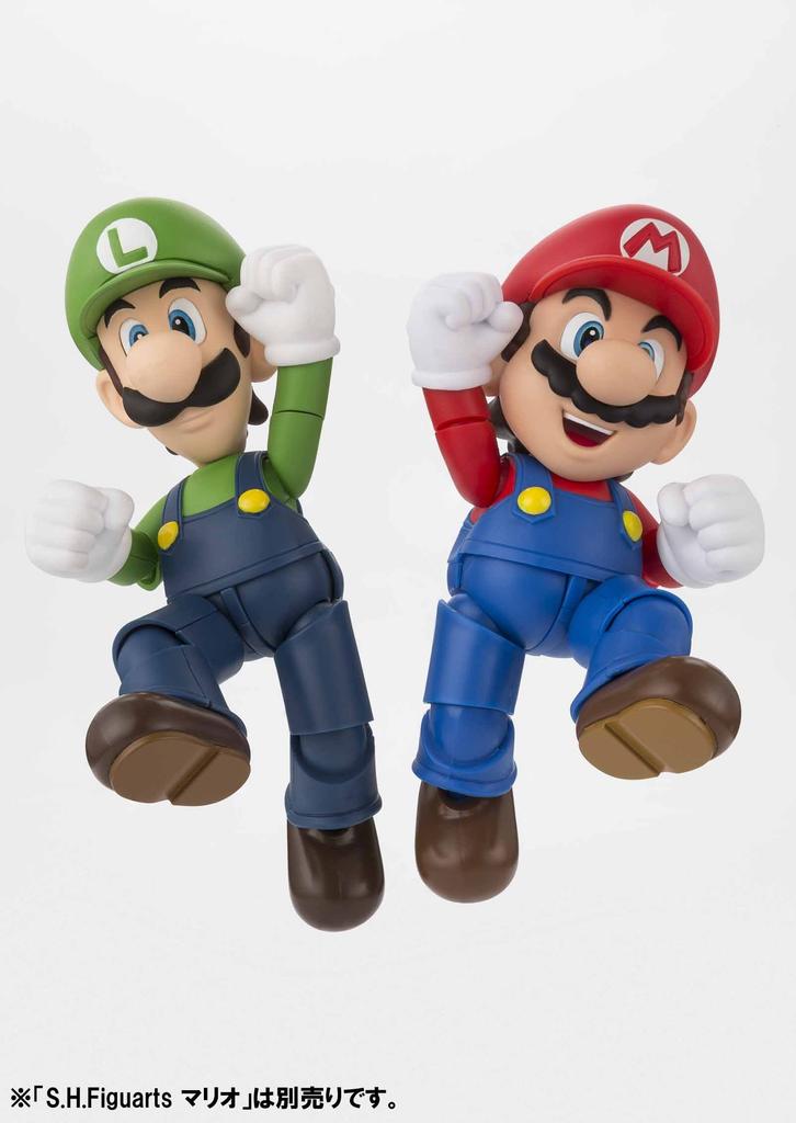 TAMASHII NATIONS Super Mario approximately ABS painted action figure S.H.Figuarts & Luigi, 110mm, & PVC,