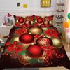 Christmas Digital Printing 3D Printing Polyester Pillowcase Quilt Cover Two Or Three-Piece Set