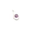 Natural Amethyst Gemstone 925 Sterling Silver Jewelry Women's Silver Pendant 1" CP-24-8