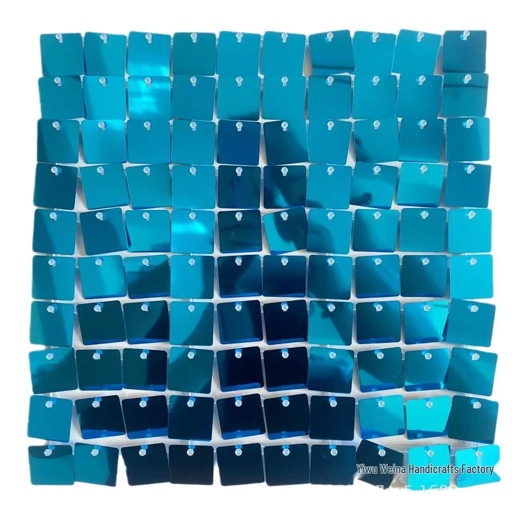 Lesklý čtvercový větrný panel 30x30CM Průsvitný rám pro svatební nebo narozeninovou výzdobu pódia