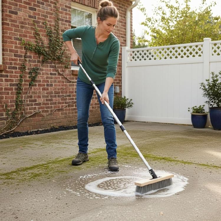 Starker 59-Zoll ausziehbarer Bodenreiniger Ideal für Ziegelgehwege Baustellen und Parkplätze viele