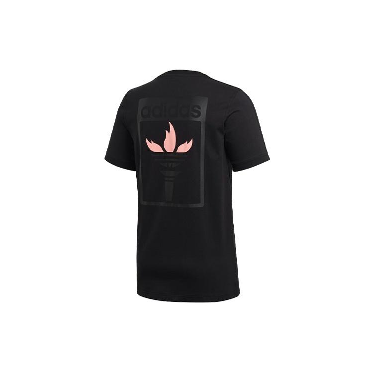 adidas originals Flame Printing Short Sleeve Black Men s GK5904 M