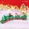 Christmas Cake Decor Ornaments Xmas Train Ornaments Merry Christmas Decor For Home Happy New Year 2023 Kids Favor Gifts