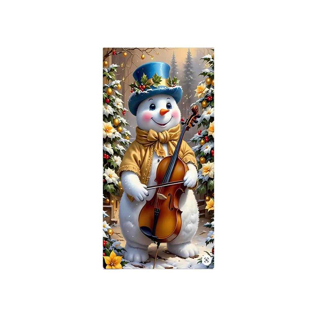 Christmas Door Decoration Festival Party Background Decoration Santa Decoration Tapestry