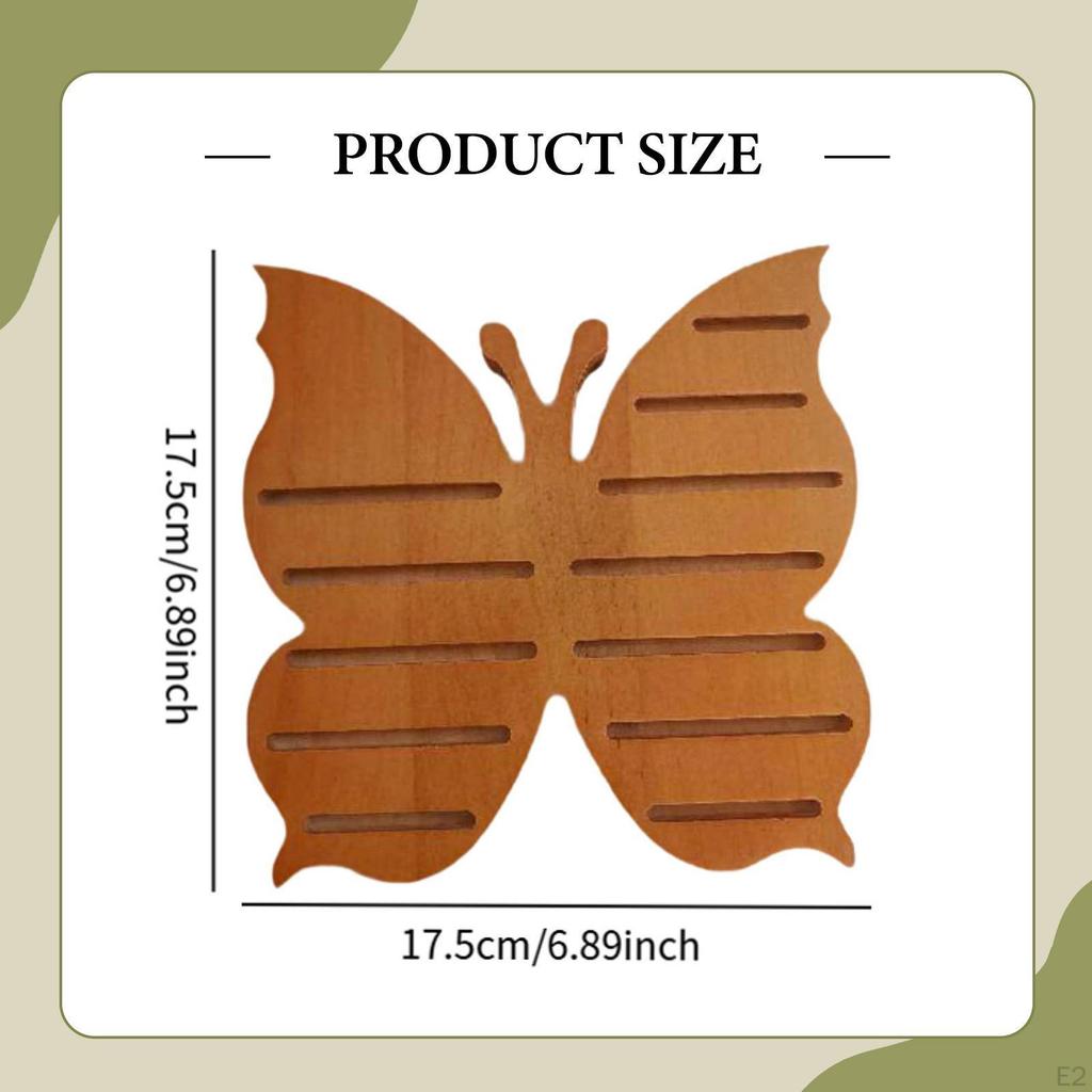 Compact Butterfly Shaped Rack Display Case for Collectors Gifts