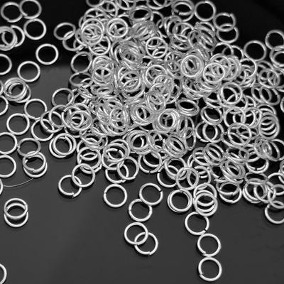 Schmuckherstellung Verbinder 4-10mm 200-480 Stück Golden Silbern Ohrring DIY Bastelzubehör Bronzeplattiert Aolly Einzelne Spaltringe