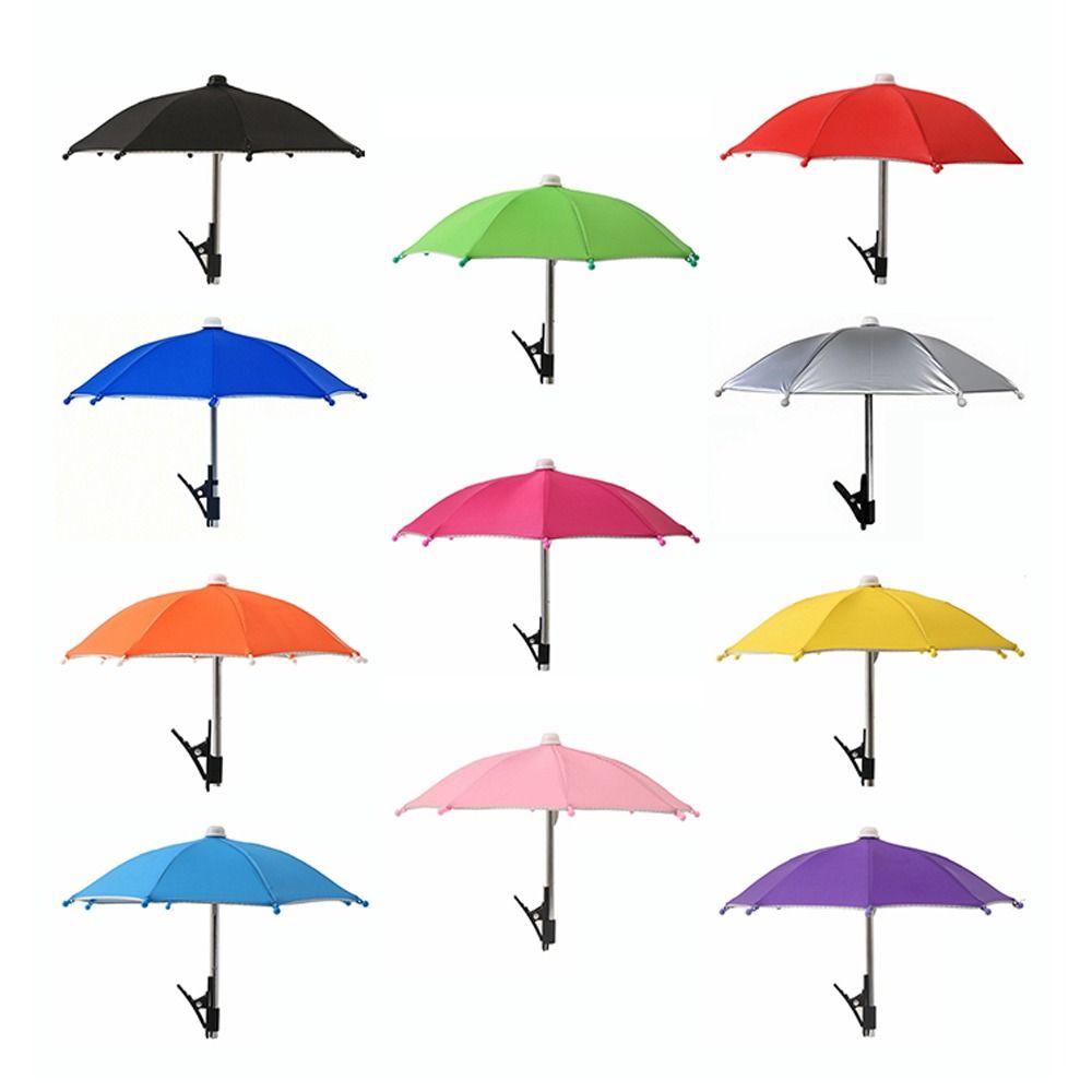Sun Protection Phone Umbrella Holder Anti-Glare Phone Water-Resistant Umbrella Bike