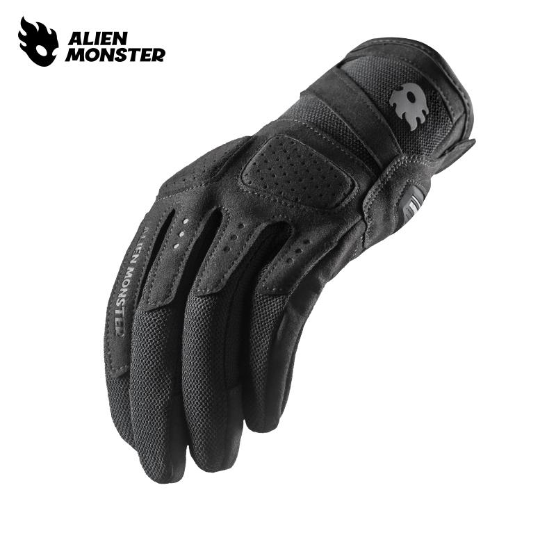 Motorcycle Riding Gloves Summer Mesh Touchscreen Breathable Lightweight Biker Gloves S чёрный