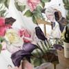 Floral Roses Watercolor Flowers Chiffon Sheer Curtains for Living Room Bedroom Kitchen Decoration Window Voiles Tulle Curtain