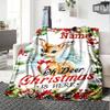 Oh Deer Christmas Home Customize Your Name Blankets Soft Cozy Lightweight Versatile For All Seasons Perfect For Picnics Sofa Office Bed Living Room