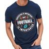Unisexs Top New Arrived Unisex Oneck Tshirt Daily Wear Education Is Important But Football Is Importanter Fashionable Unisex Tops