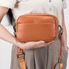 Leather Women's Bag New Trade Solid Color Messenger Bag Women's Versatile High-end Shoulder Bag Small Square Bag Large Capacity