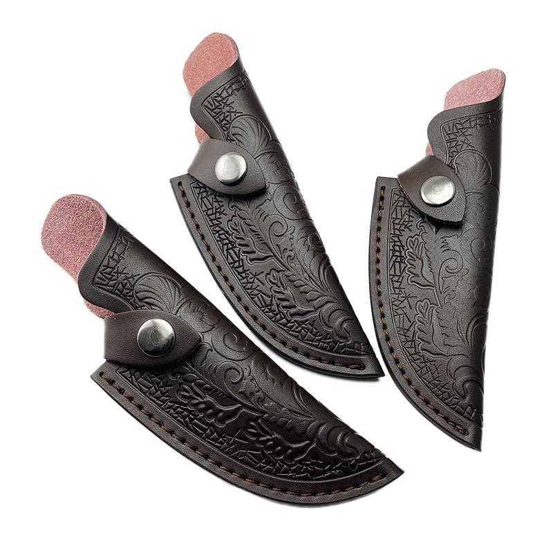 1PCS Home DIY Fixed Blade Knife Tool Parts Outdoor Knife Carrying and Storage Leather Case Accessories For Knife