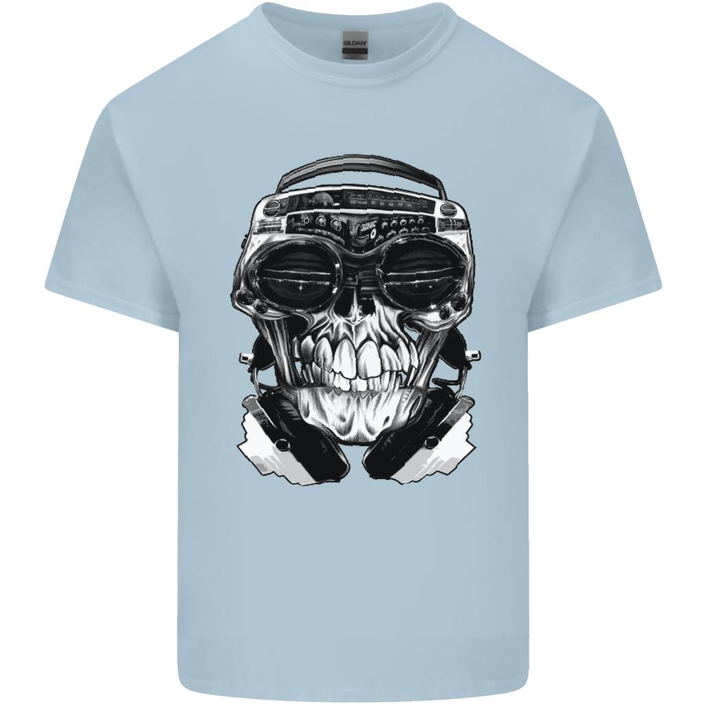 Ghetto Blaster Skull Unisexs Light Cotton TShirt