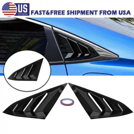 For Honda Civic 2016-2020 ABS Side Air Vent Gloss Black Window Louver Cover BA