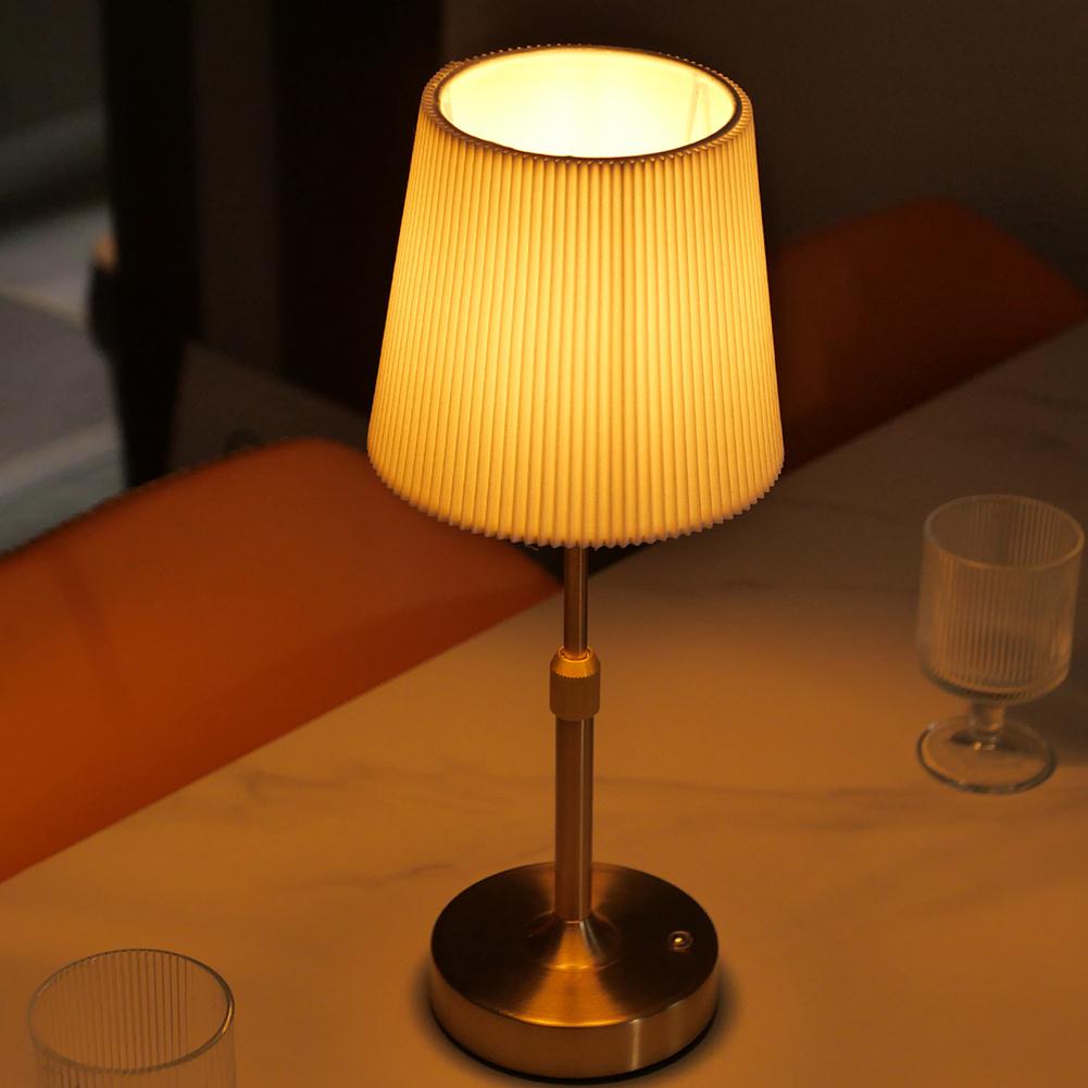 Bedside Dining Room Lamp USB Rechargeable 5200mAh Night Light Touch Control Portable Cordless Table Lamp for Bedroom Bar Balcony