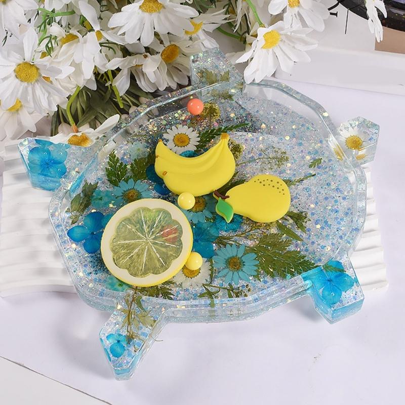 Turtle Butterfly- Storage Tray Container Resin Mold Storage Box Silicone Mold for DIY Epoxy Resin Organizer Home Decor