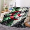1PC Algeria National Football Team Patterned Flannel Blanket Suitable For All Seasons for Home Decor Warmth and Comfort Gifts Holiday Present