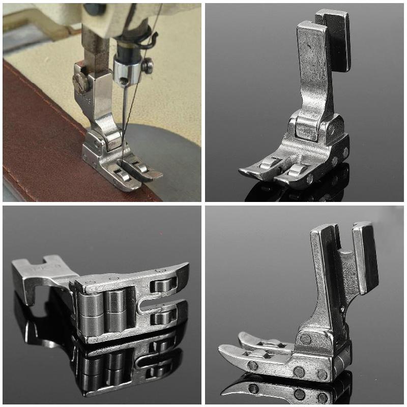 Macchina da cucire industriale Piedino a rullo Tutto acciaio inossidabile Spk-3 Con cuscinetto Piedino premistoffa per cerniera Tessuto rivestito in pelle