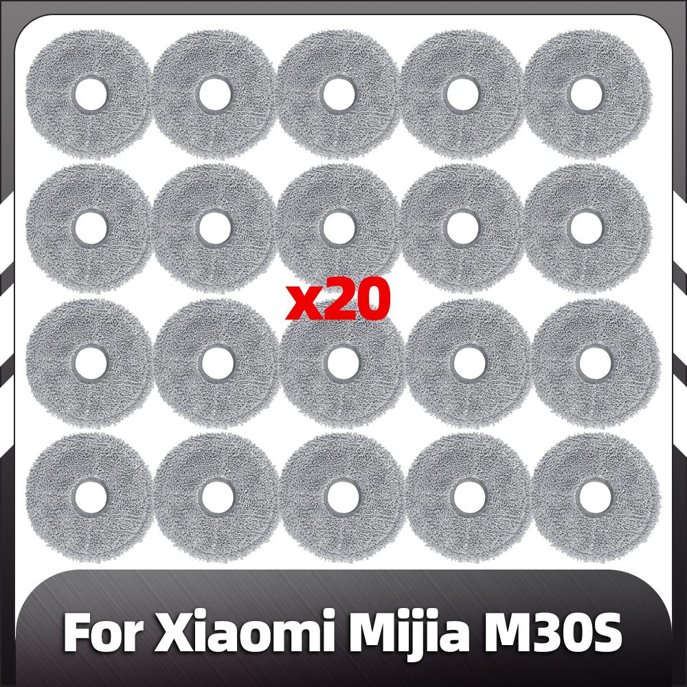 Compatible for Xiaomi Mijia M30s Replacement Main Side Brush HEPA Filter Mop Pads Dust Bags Spare Parts Accessories