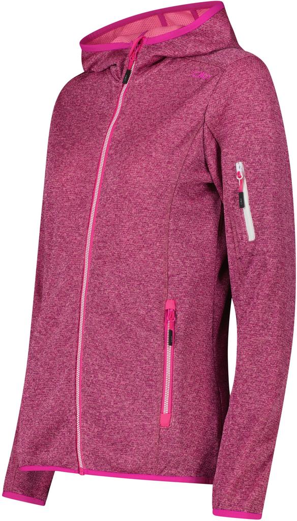 Jacket CMP Woman Fix Hood Jacket (30H5856) Fleece Jacket Woman Fix Hood (30h5856-13ct) Festival-bubblegum